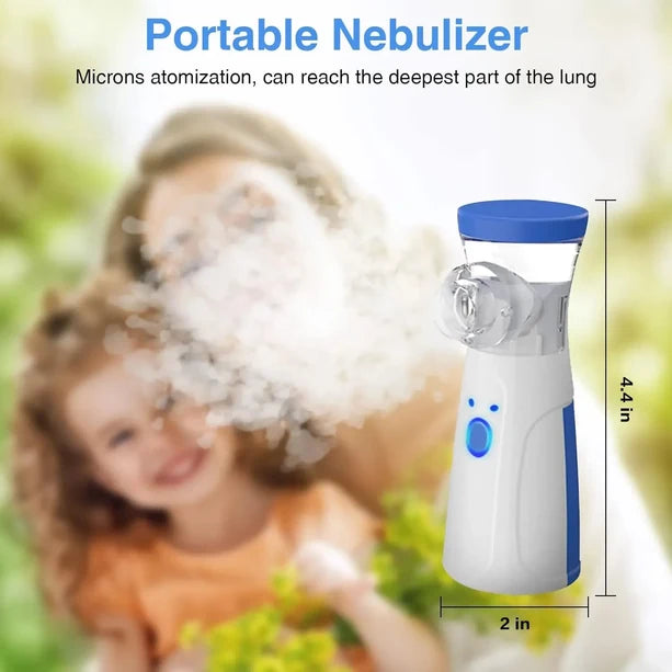 Portable Nebulizer For Asthma – Compact Inhaler Nebulizer Machine For Kids And Adults | Medical Grade Steam Therapy Device For Easy Breathing Relief