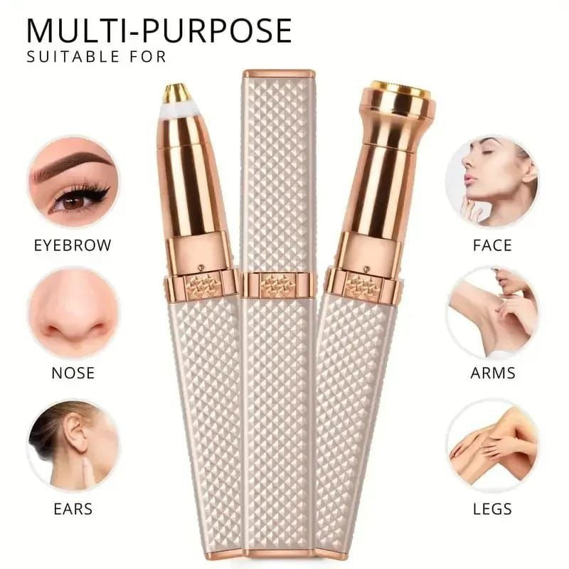 precision facial trimmer for eyebrow and facial hair removal