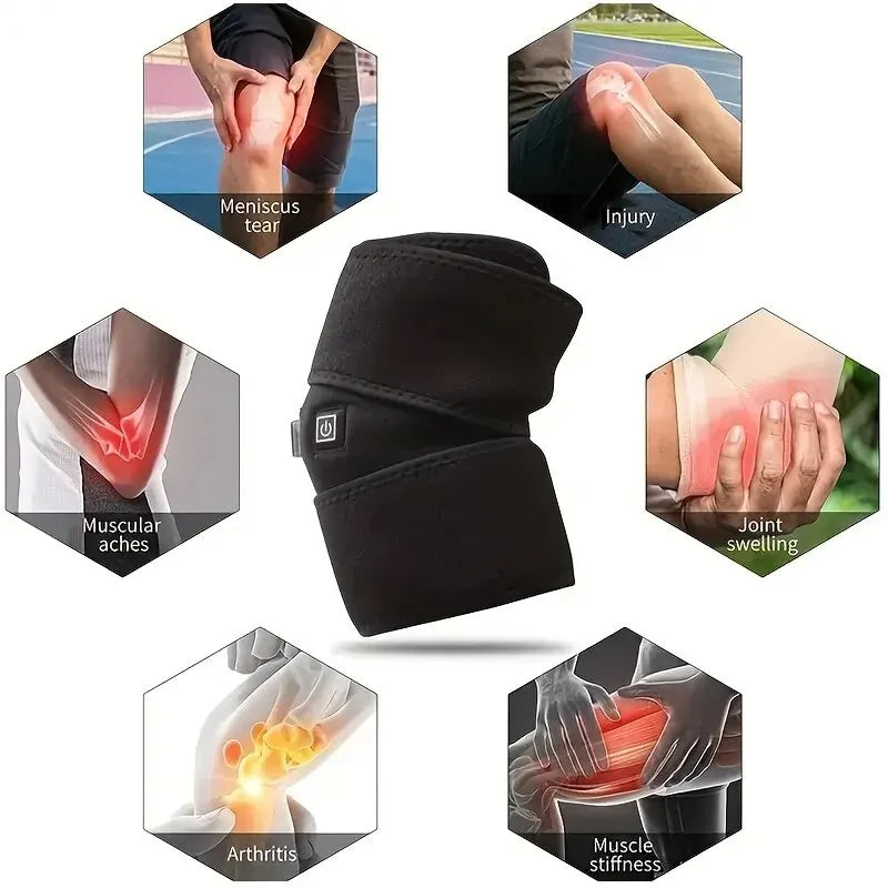 KneeEase Pro – Electric Heating & Vibration Massager | Pain Relief knee massager chargeable | Stress Relief Vibration Knee, Arm, Leg Massager .