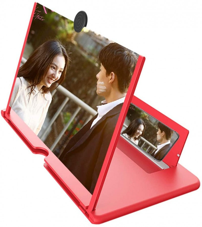 F3 Mobile Screen Magnifier 3D Enlarged Display Stand For Smartphones Eyes Protection 10 Inches | Random Color