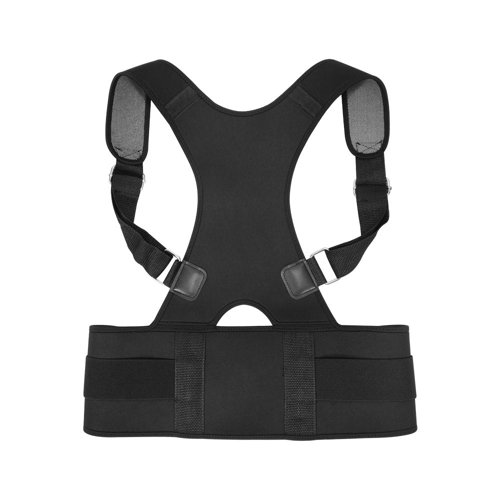 Back Posture Corrector Belt With Metal Support Rods | Adjustable Back & Shoulder Support