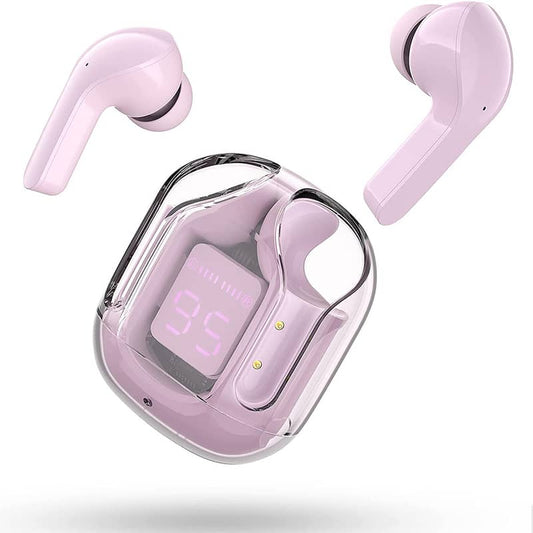 Air31 Transparent Wireless Earbuds with cover | Bluetooth 5.3 TWS AirBuds with LED Display