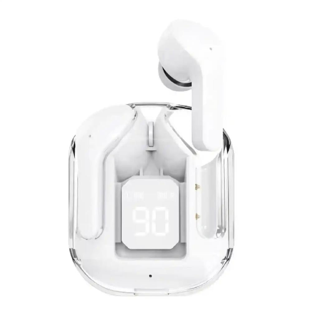 Air31 Transparent Wireless Earbuds with cover | Bluetooth 5.3 TWS AirBuds with LED Display