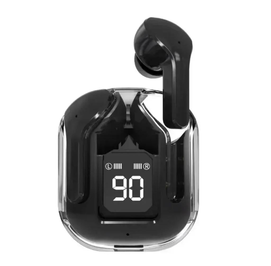 Air31 Transparent Wireless Earbuds with cover | Bluetooth 5.3 TWS AirBuds with LED Display