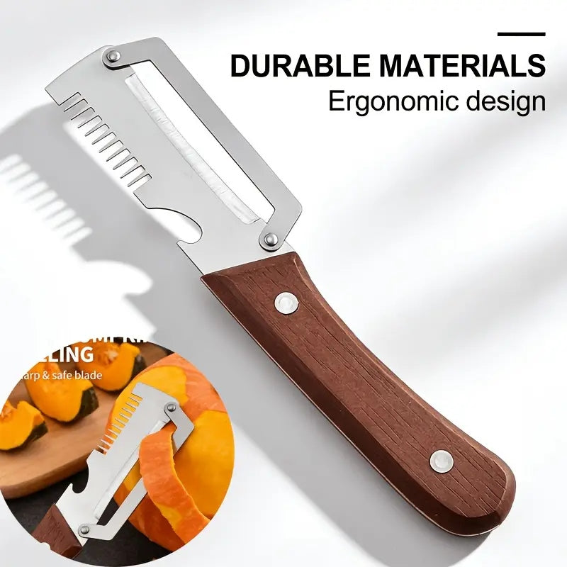 3-in-1 Stainless Steel Vegetable Peeler – Multifunctional Kitchen Tool