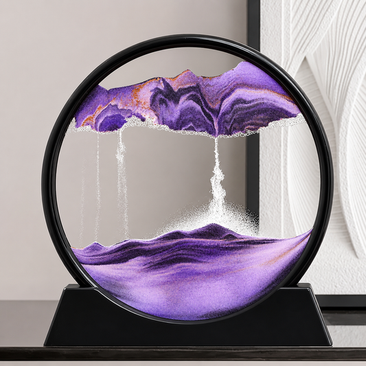 Moving Sand Art Picture – 3D Dynamic Deep Sea Sandscape with Display Stand - Without Light