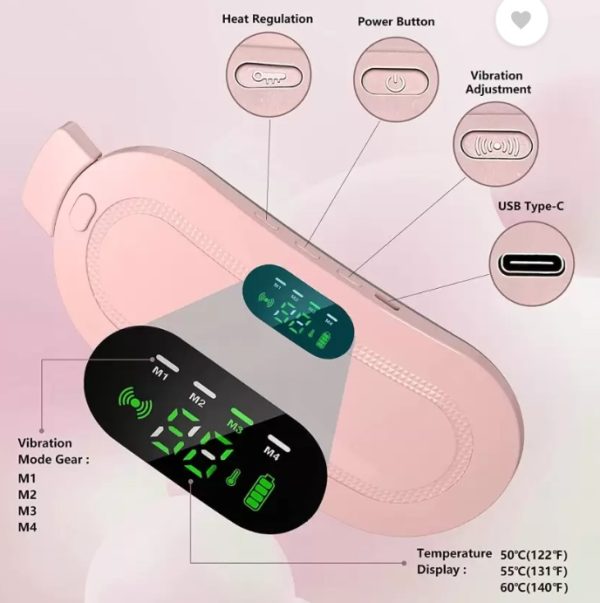 Menstrual Heating Pad with 3 Adjustable Temperature Levels