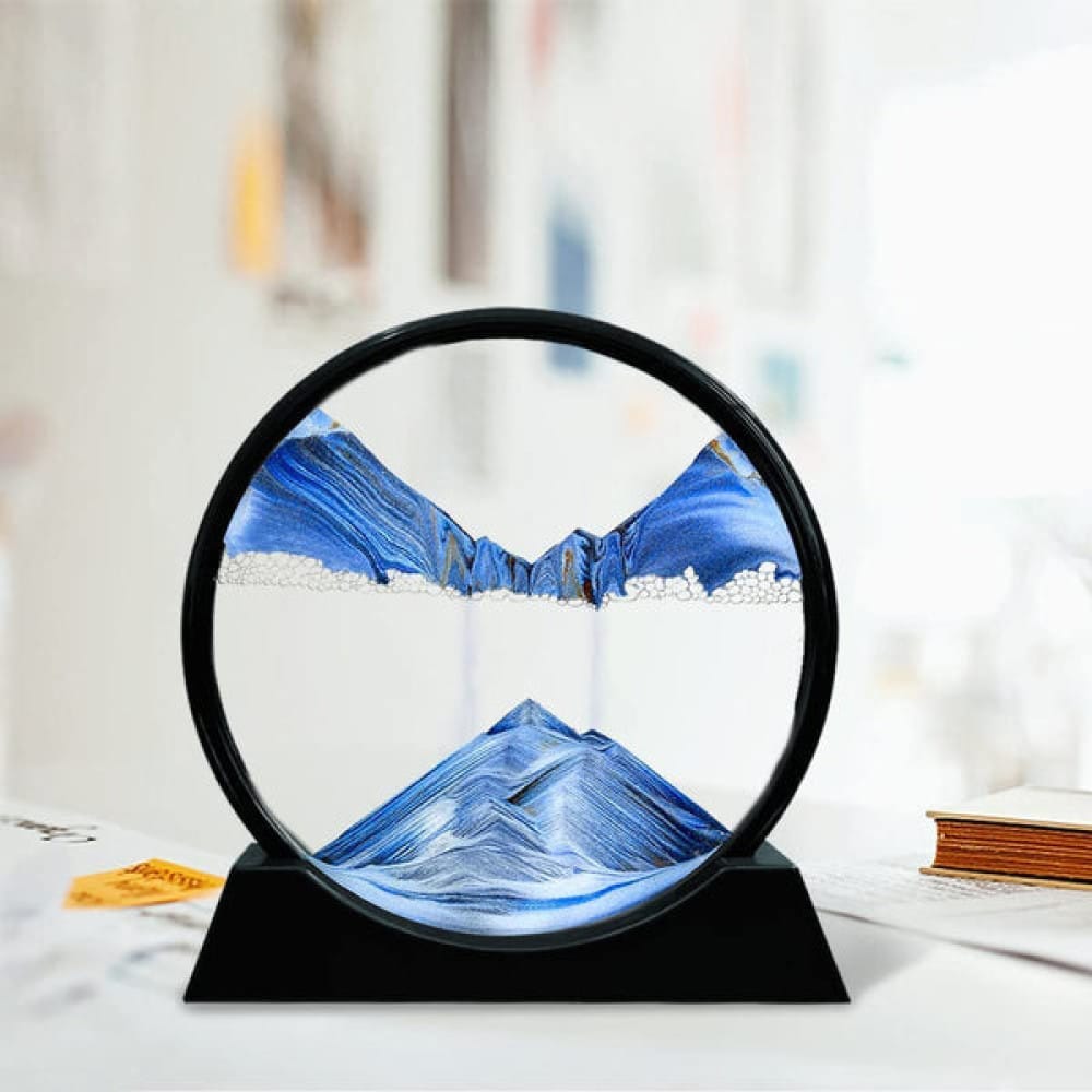Moving Sand Art Picture – 3D Dynamic Deep Sea Sandscape with Display Stand - Without Light