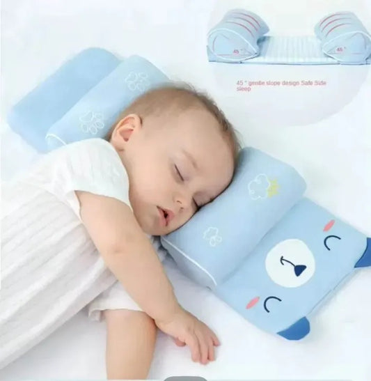 Shaping Baby Pillow – Baby Pillow Sleep Positioner New Bedding Neck Support Kids Anti Roll Pillow(Random Colors)