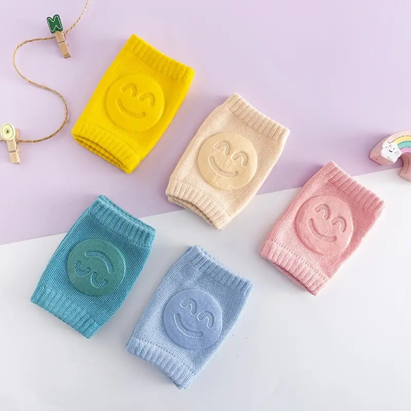 02 Pcs ( Pair ) - Soft & Protective Baby Knee Pads – Cushioned Support for Crawling Infants & Active Toddlers - Random Color