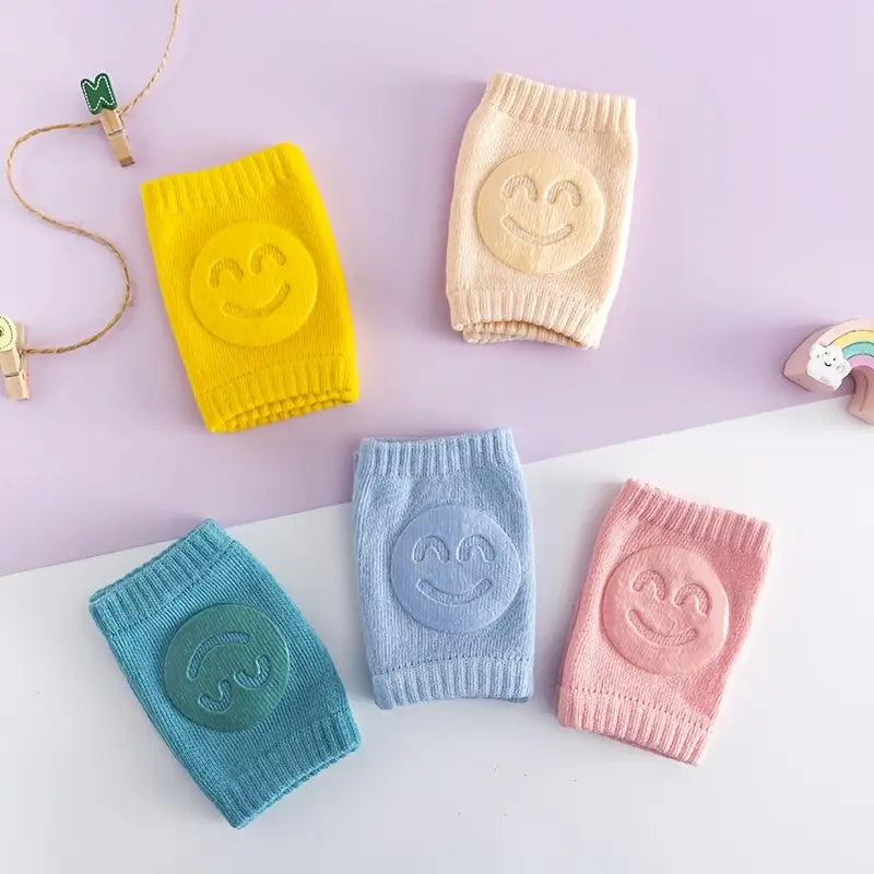 02 Pcs ( Pair ) - Soft & Protective Baby Knee Pads – Cushioned Support for Crawling Infants & Active Toddlers - Random Color