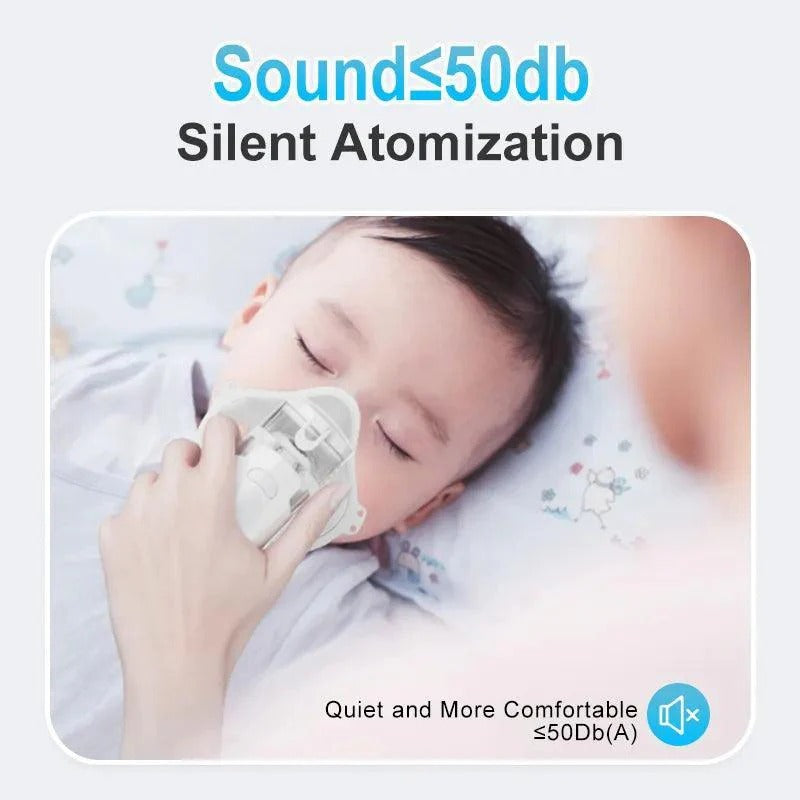 Portable Nebulizer For Asthma – Compact Inhaler Nebulizer Machine For Kids And Adults | Medical Grade Steam Therapy Device For Easy Breathing Relief