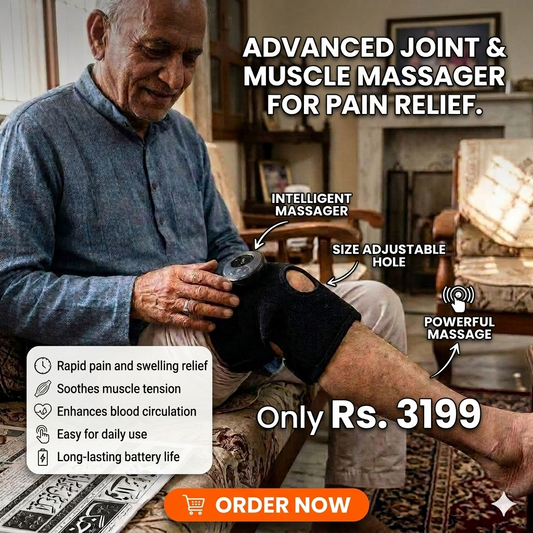 KneeEase Pro – Electric Heating & Vibration Massager | Pain Relief knee massager chargeable | Stress Relief Vibration Knee, Arm, Leg Massager .