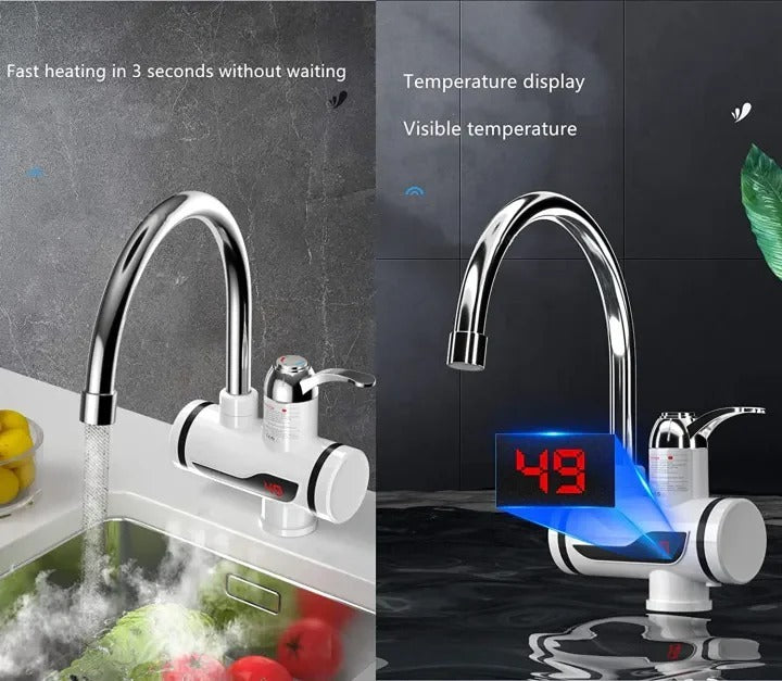 Electric Instant Hot Water Faucet with Tankless Heating System