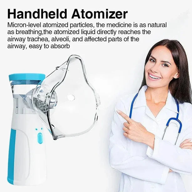 Portable Nebulizer For Asthma – Compact Inhaler Nebulizer Machine For Kids And Adults | Medical Grade Steam Therapy Device For Easy Breathing Relief