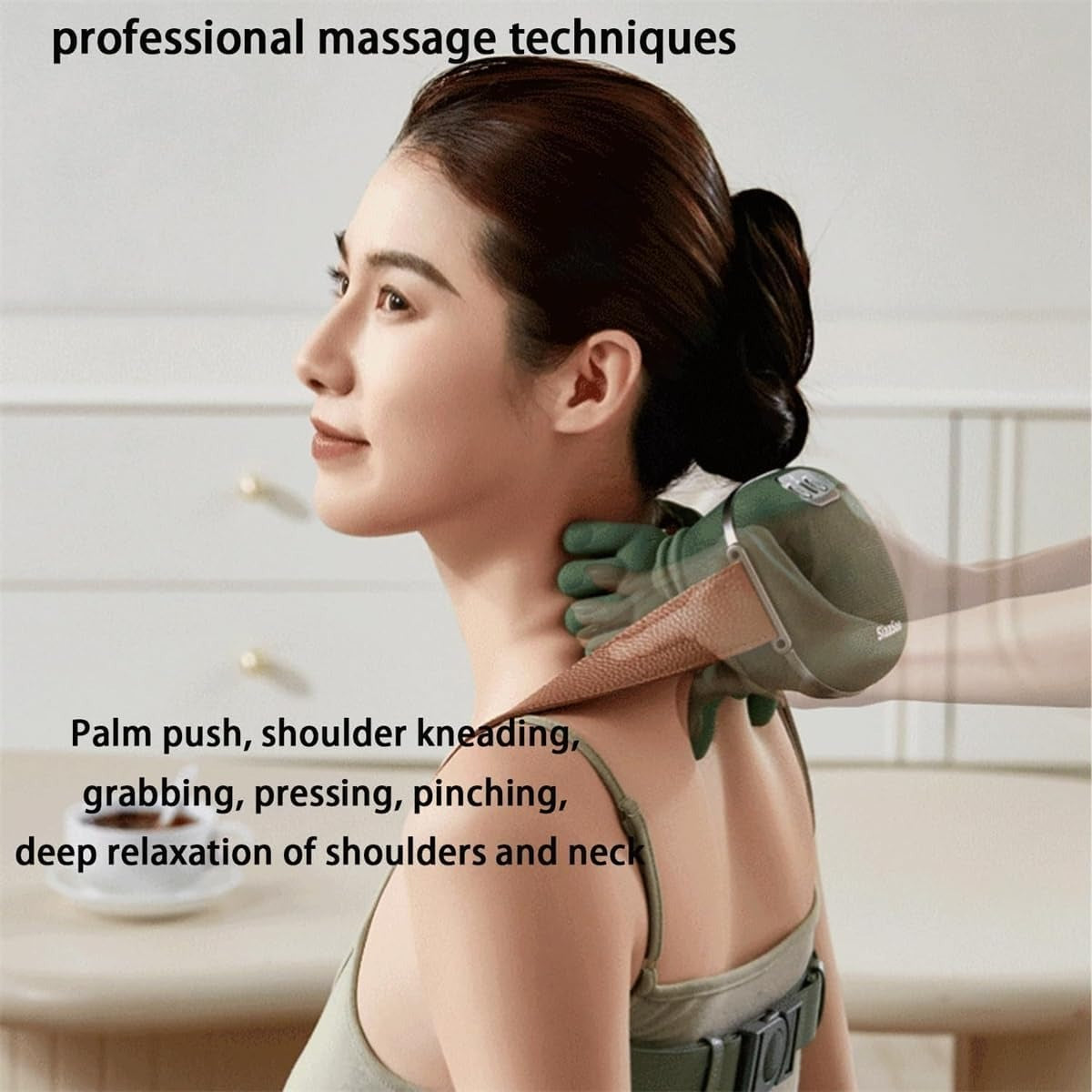 Heated Neck Massager with Soothing Heat Therapy for Relaxation and Muscle Tension