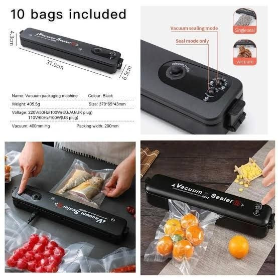 vacuum food sealer machine with included storage bags